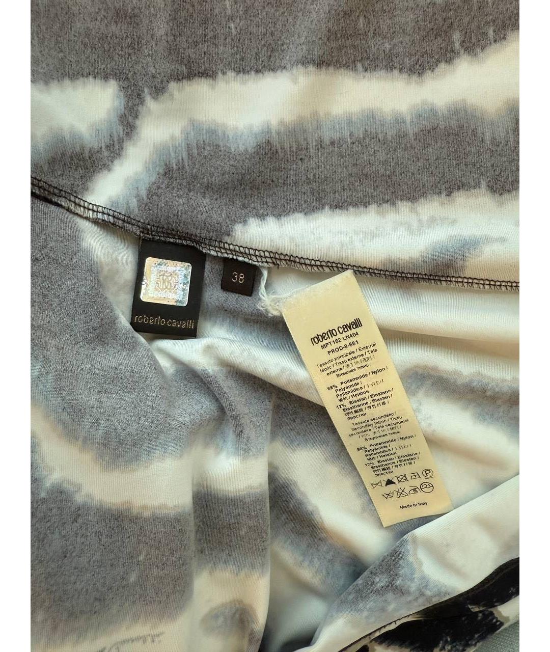 ROBERTO CAVALLI Мульти вискозное коктейльное платье, фото 4