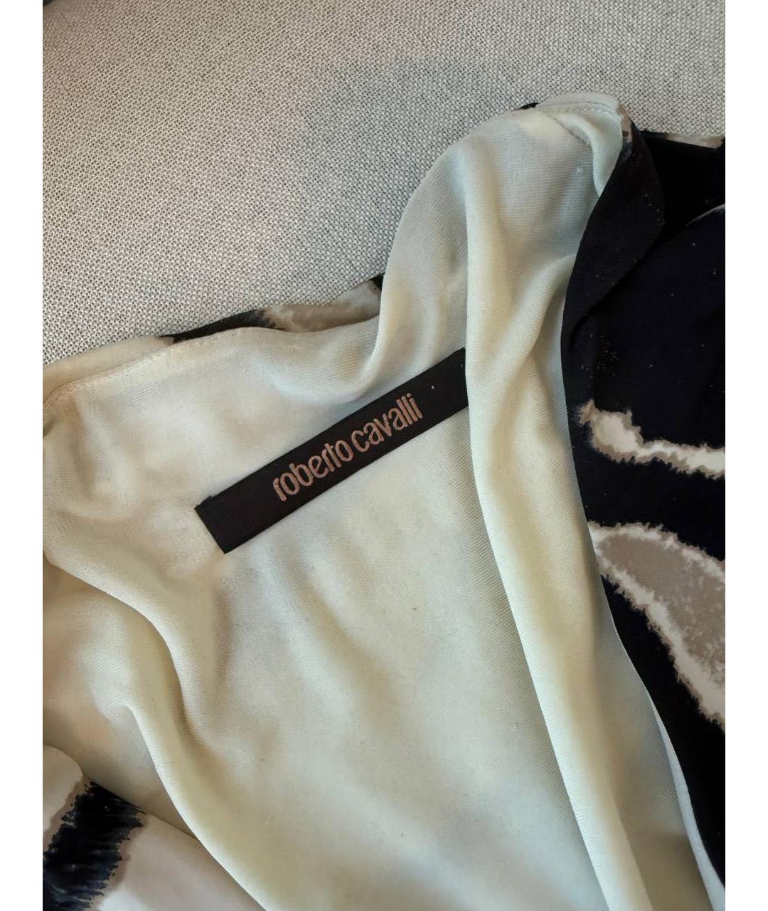 ROBERTO CAVALLI Мульти вискозное коктейльное платье, фото 6