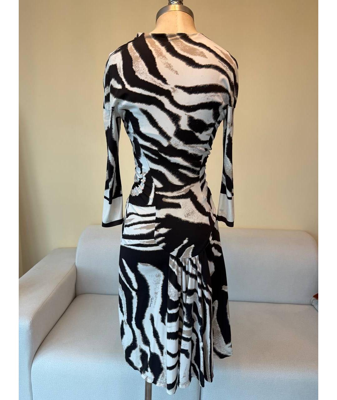 ROBERTO CAVALLI Мульти вискозное коктейльное платье, фото 2