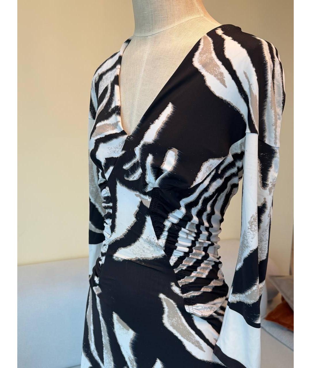 ROBERTO CAVALLI Мульти вискозное коктейльное платье, фото 5