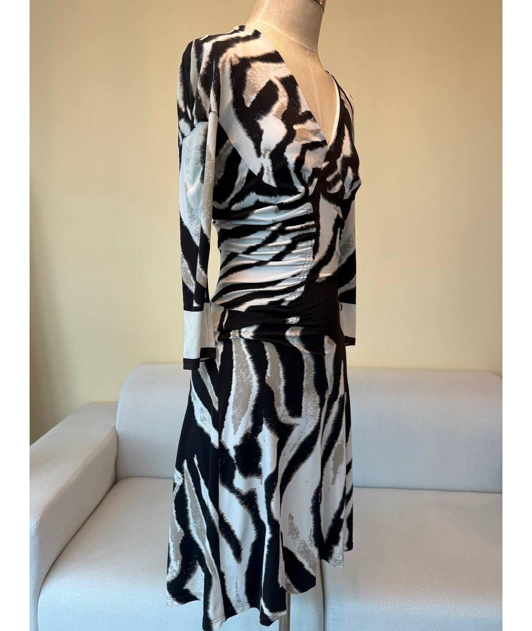 ROBERTO CAVALLI Мульти вискозное коктейльное платье, фото 3