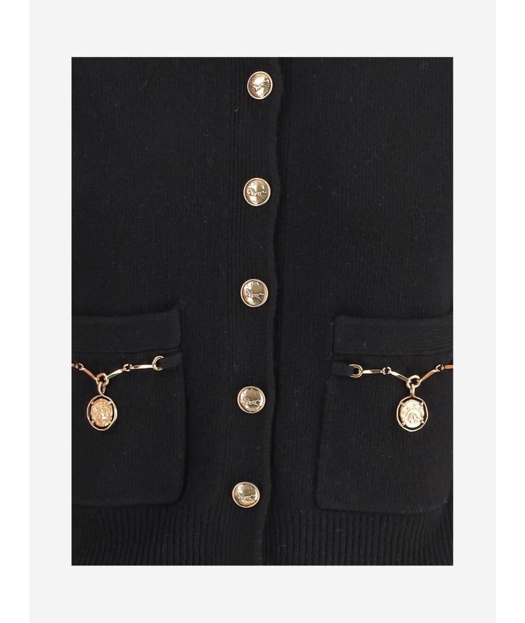 CHLOE Черный кашемировый кардиган, фото 3