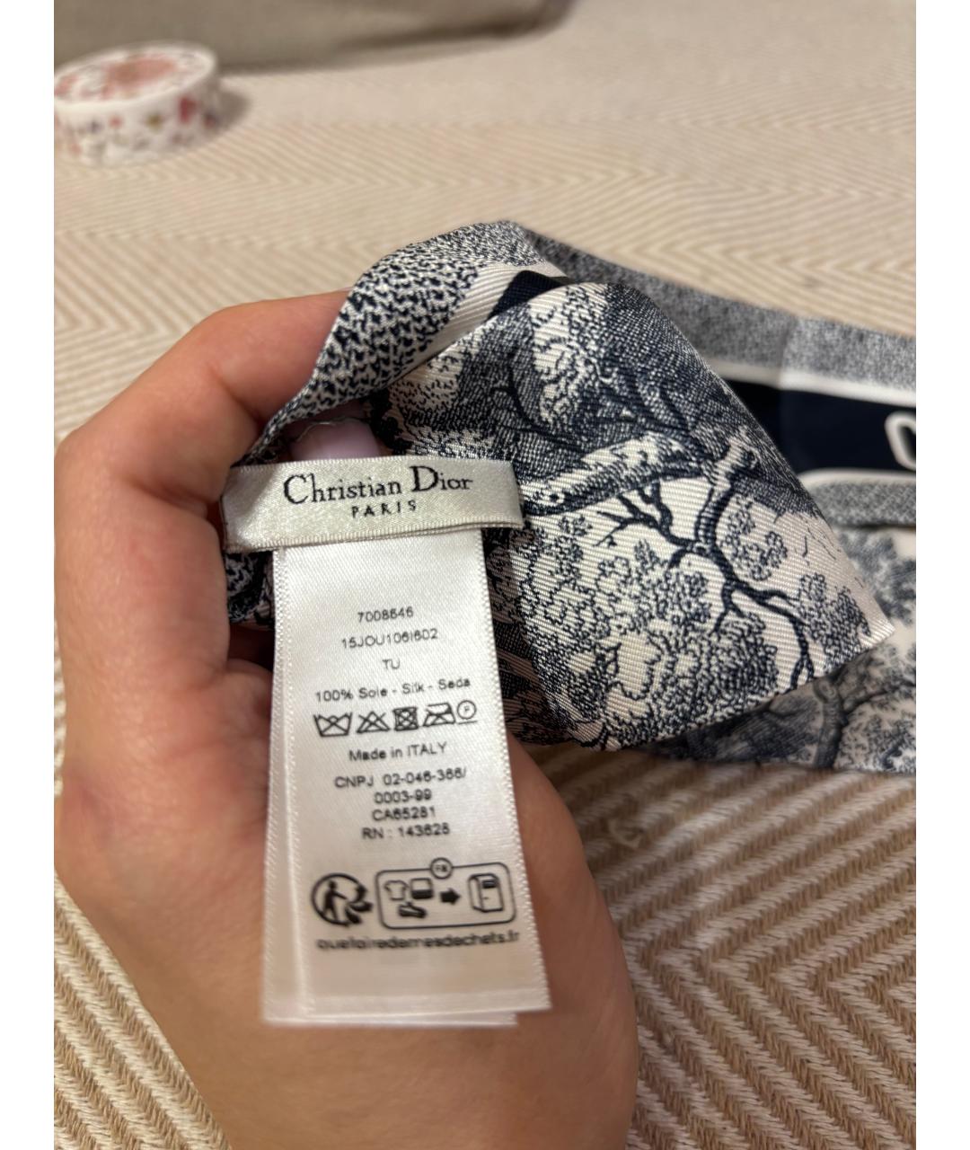 CHRISTIAN DIOR Мульти шелковый платок, фото 2