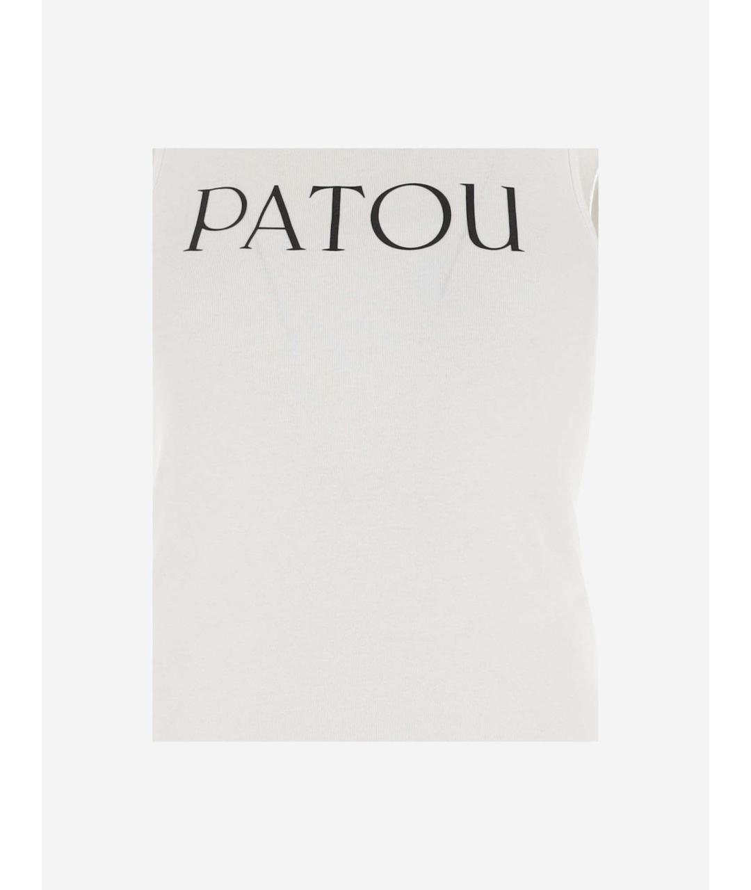 PATOU Белая хлопковая майка, фото 3