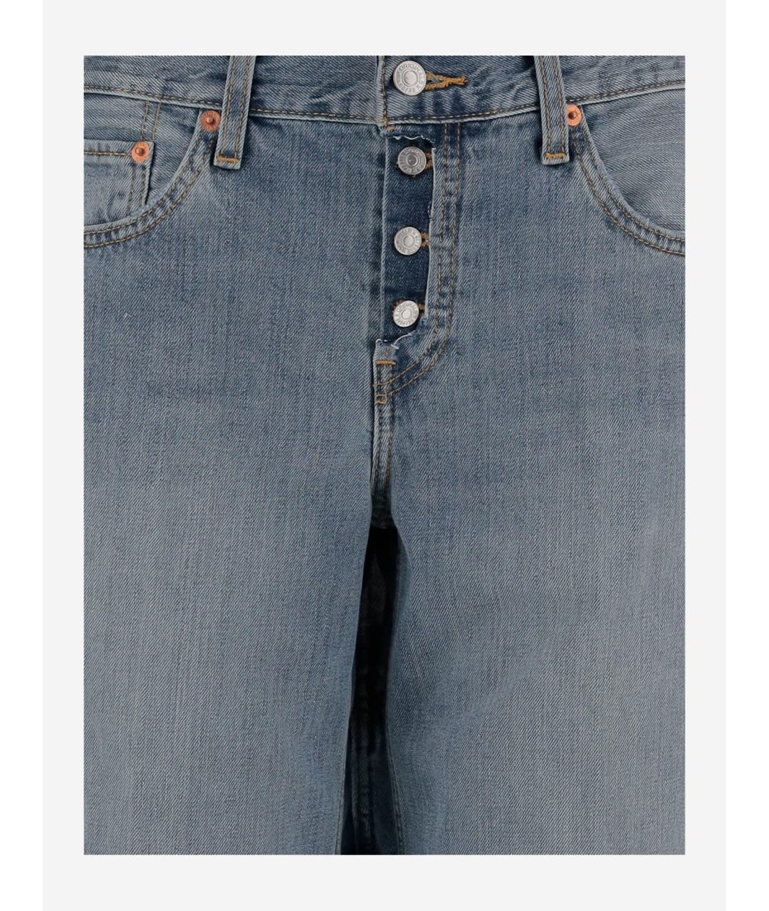 RE/DONE Синие хлопковые джинсы клеш, фото 3