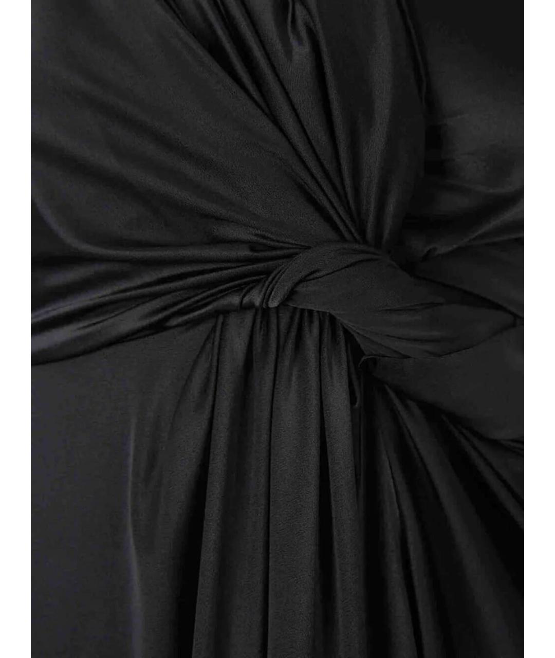 BALENCIAGA Черное полиамидовое коктейльное платье, фото 3
