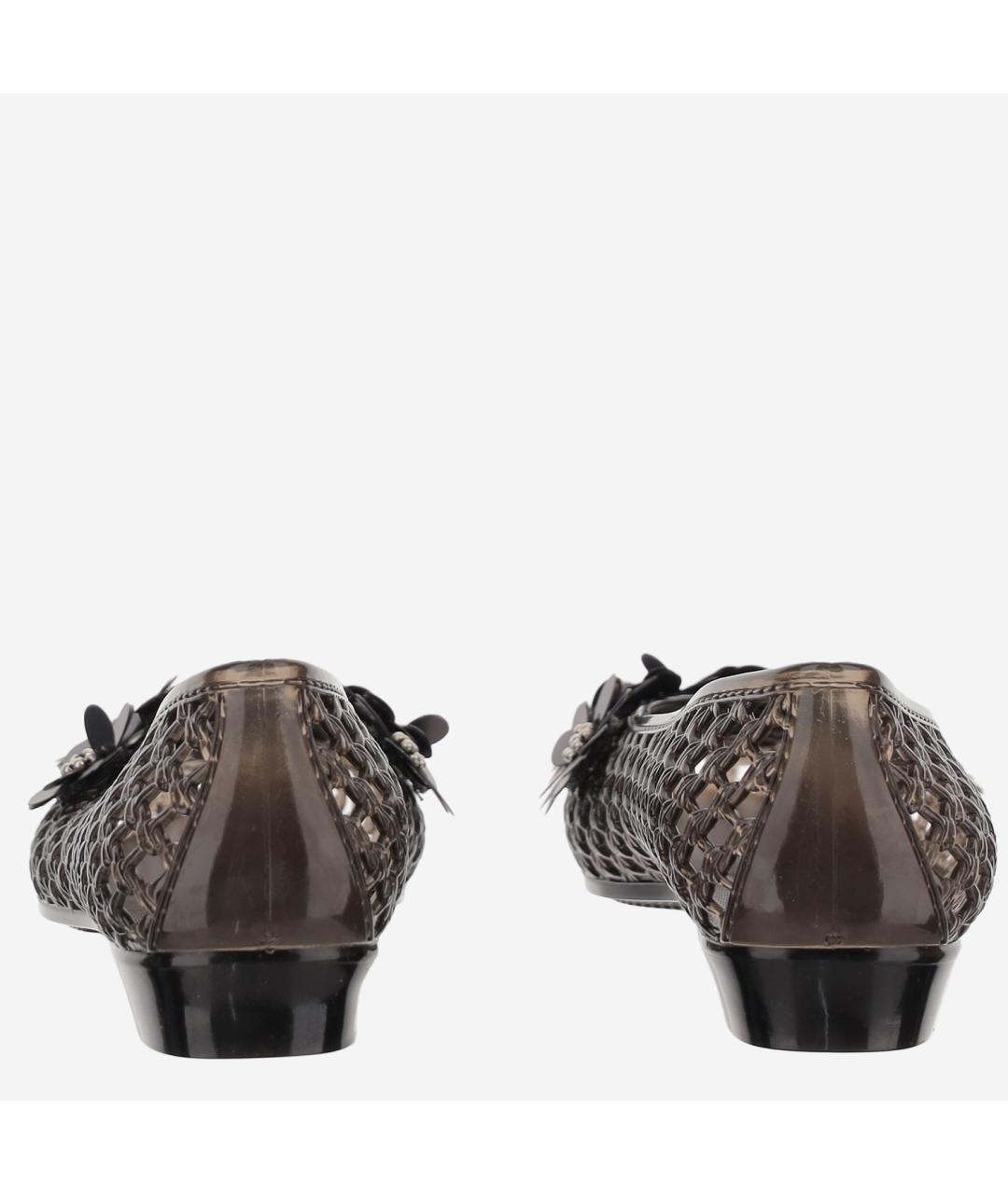 HEAVENLY JELLY Черные синтетические балетки, фото 4