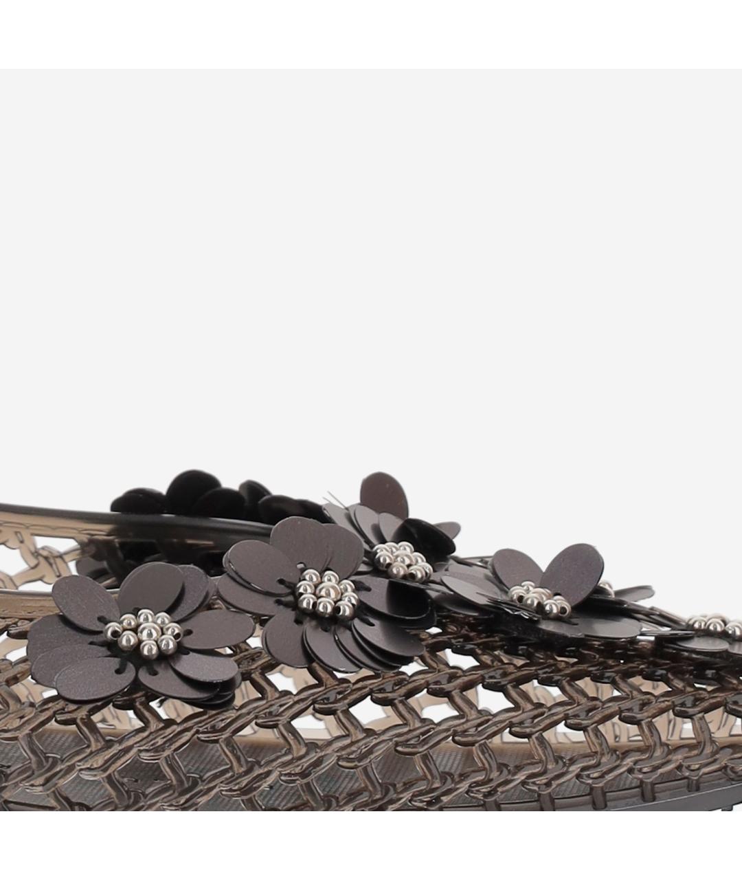 HEAVENLY JELLY Черные синтетические балетки, фото 5