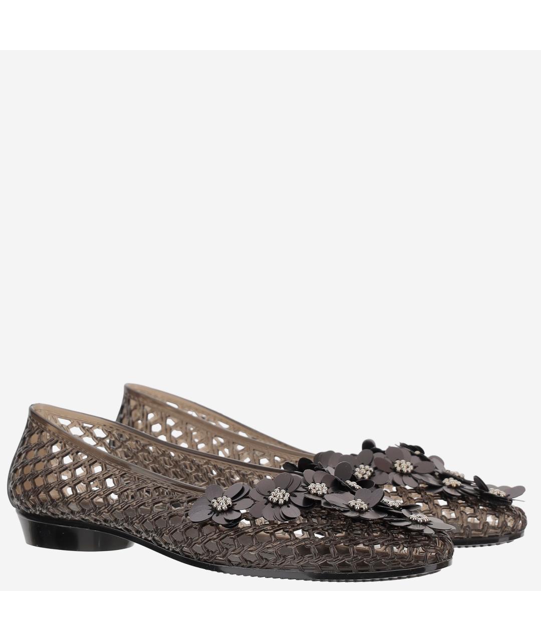 HEAVENLY JELLY Черные синтетические балетки, фото 3