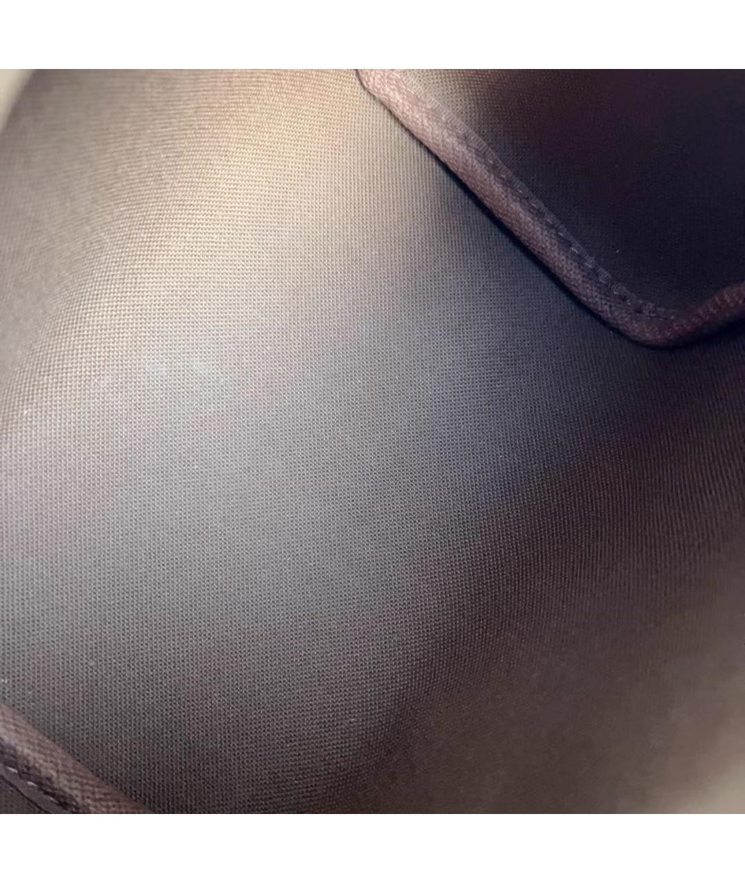 LOUIS VUITTON Коричневая кожаная сумка через плечо, фото 7