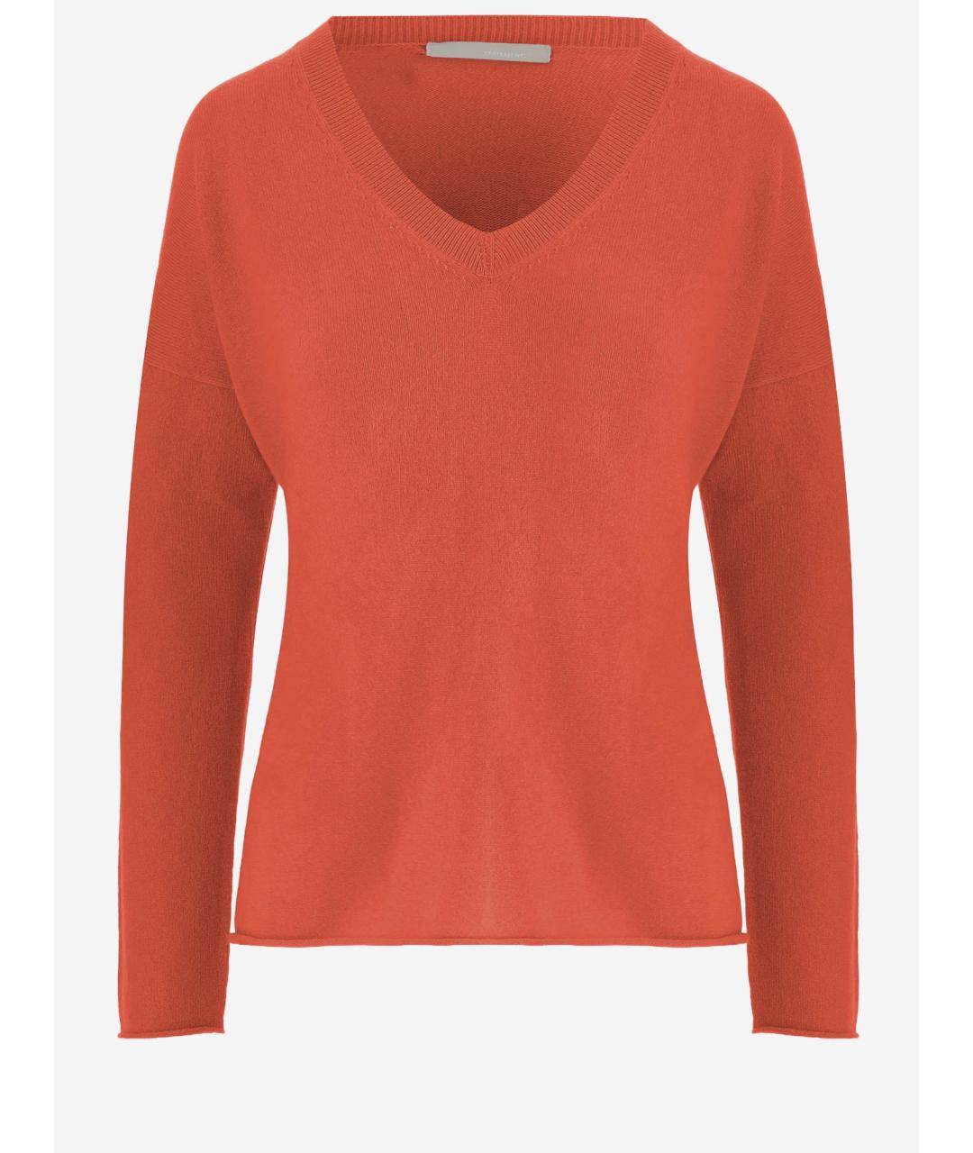 ALLUDE Красный кашемировый джемпер / свитер, фото 4