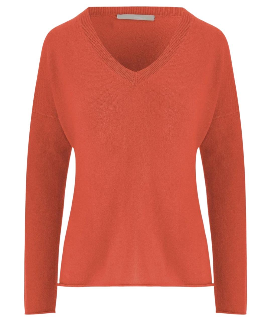 ALLUDE Красный кашемировый джемпер / свитер, фото 1