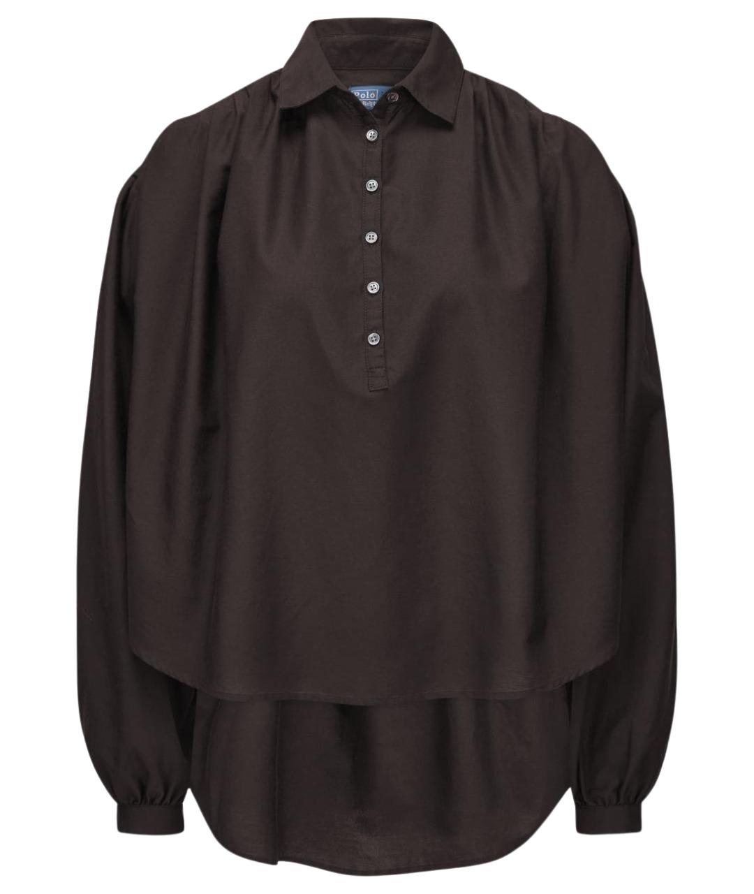 POLO RALPH LAUREN Коричневая хлопковая рубашка, фото 1
