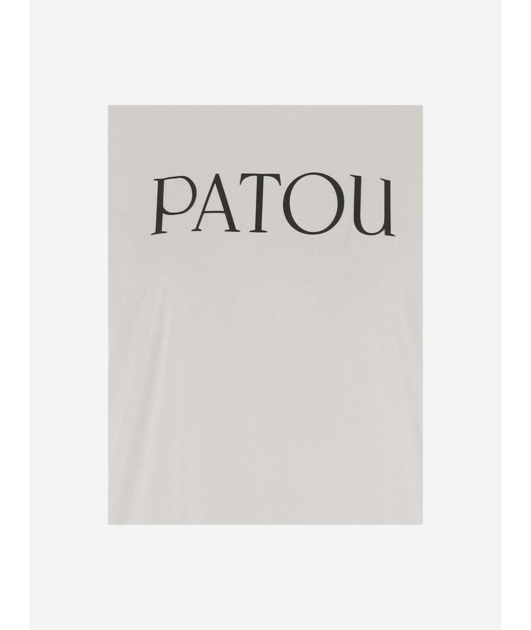 PATOU Белая хлопковая футболка, фото 3