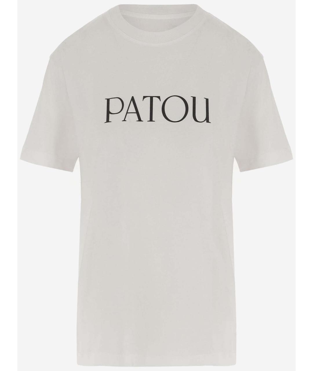 PATOU Белая хлопковая футболка, фото 4