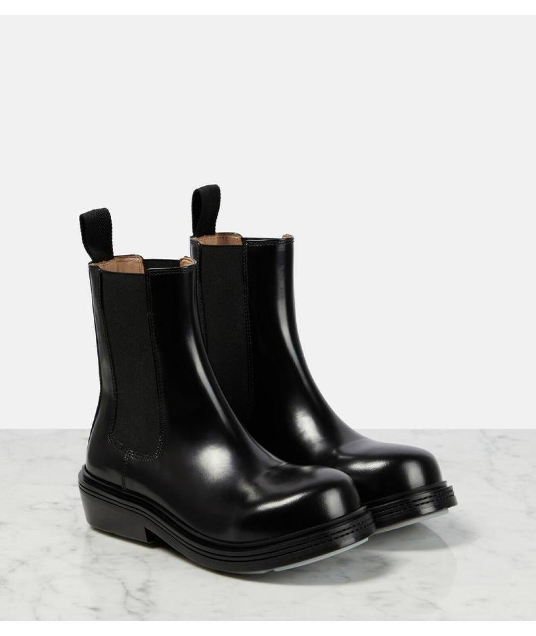 BOTTEGA VENETA Черные кожаные ботинки, фото 6