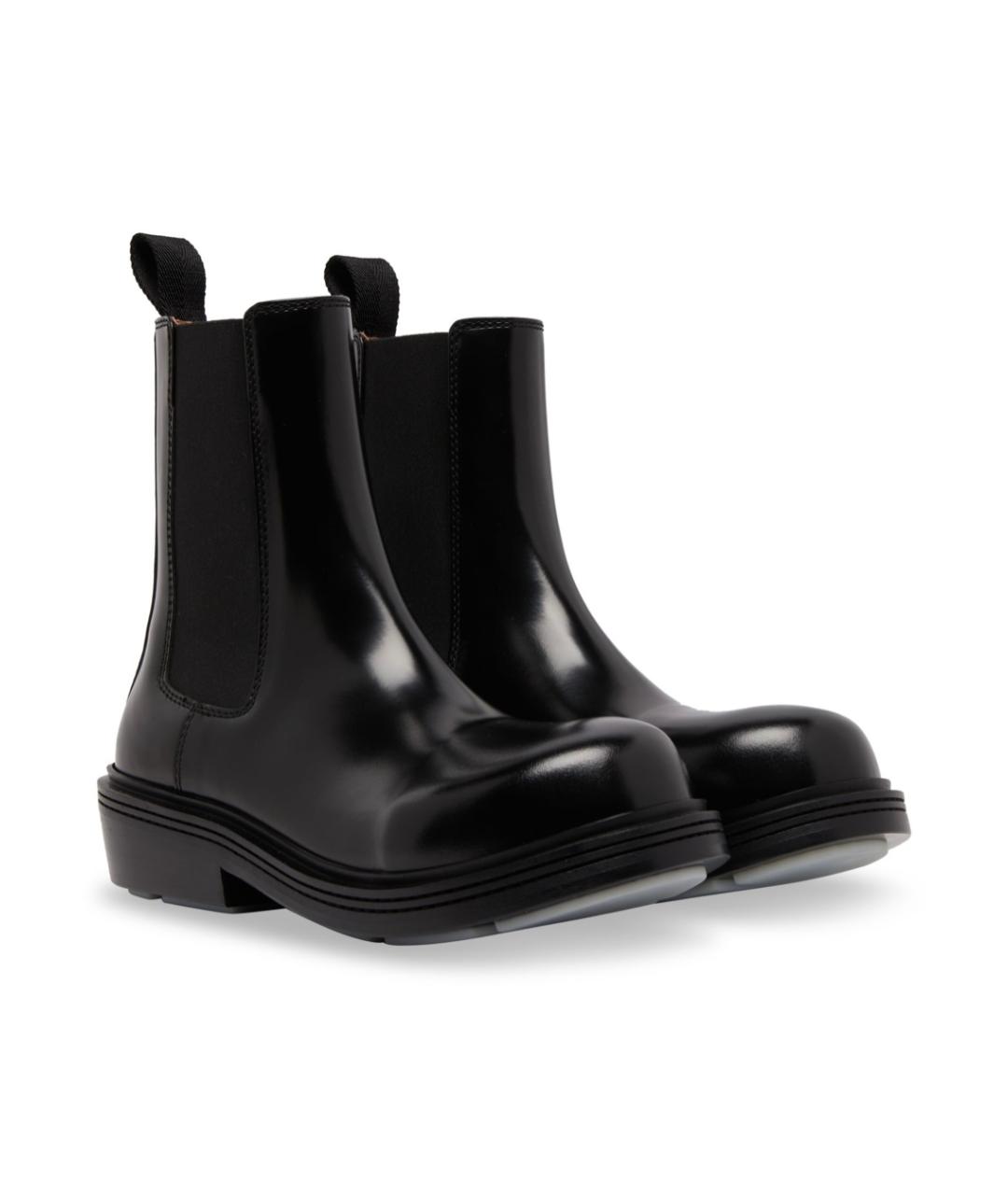 BOTTEGA VENETA Черные кожаные ботинки, фото 2