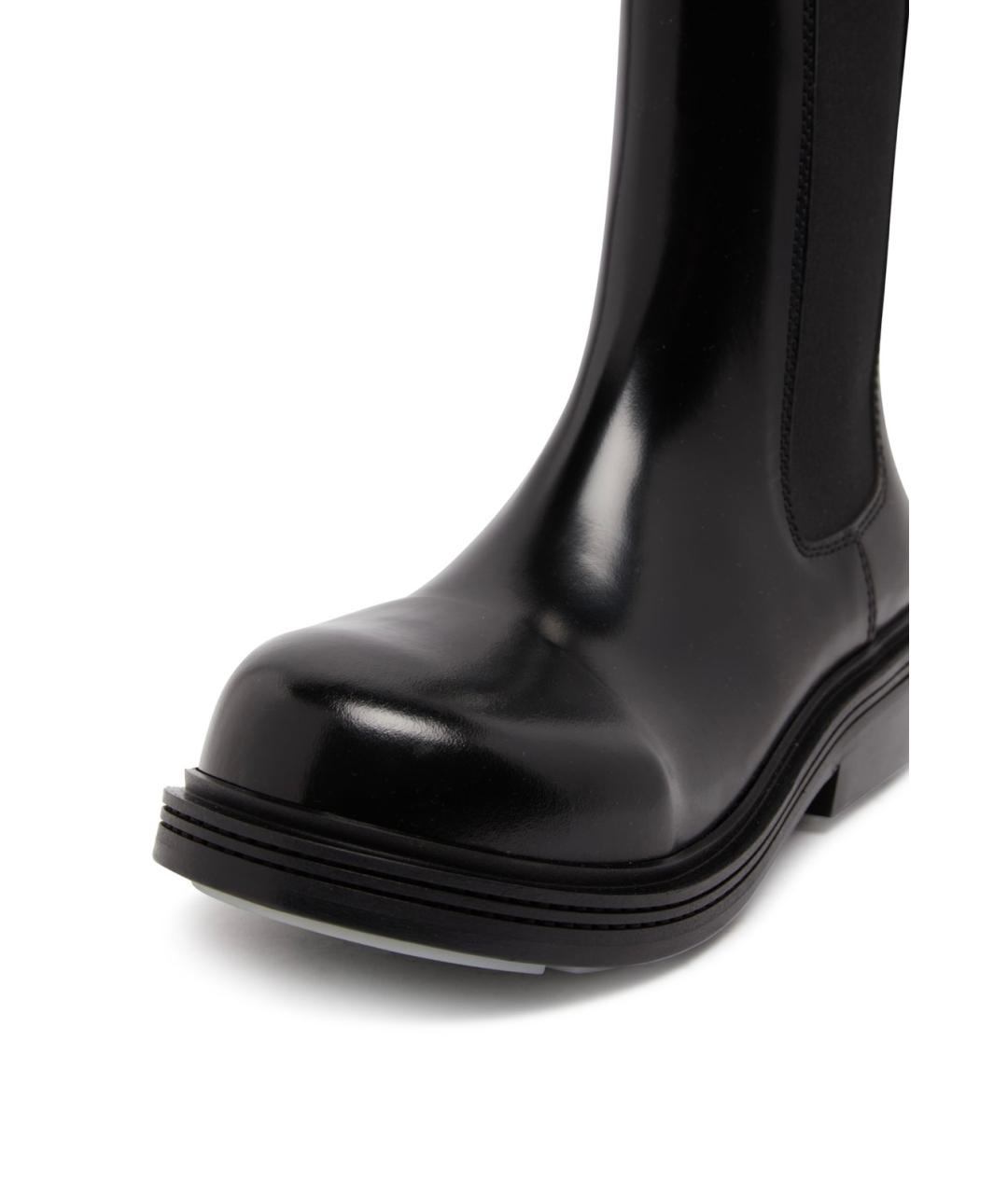 BOTTEGA VENETA Черные кожаные ботинки, фото 4