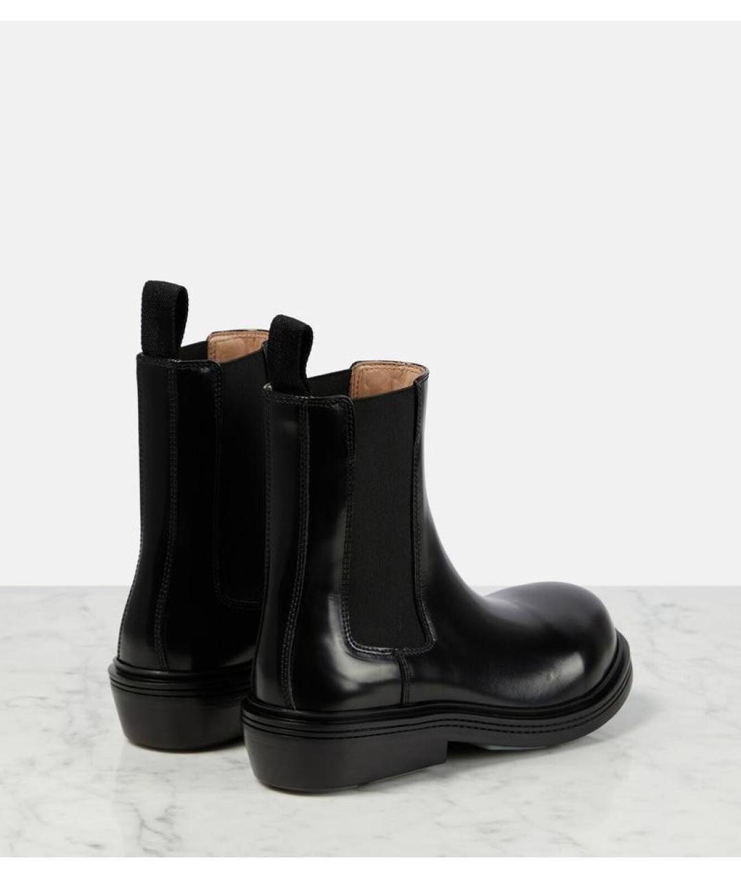 BOTTEGA VENETA Черные кожаные ботинки, фото 7