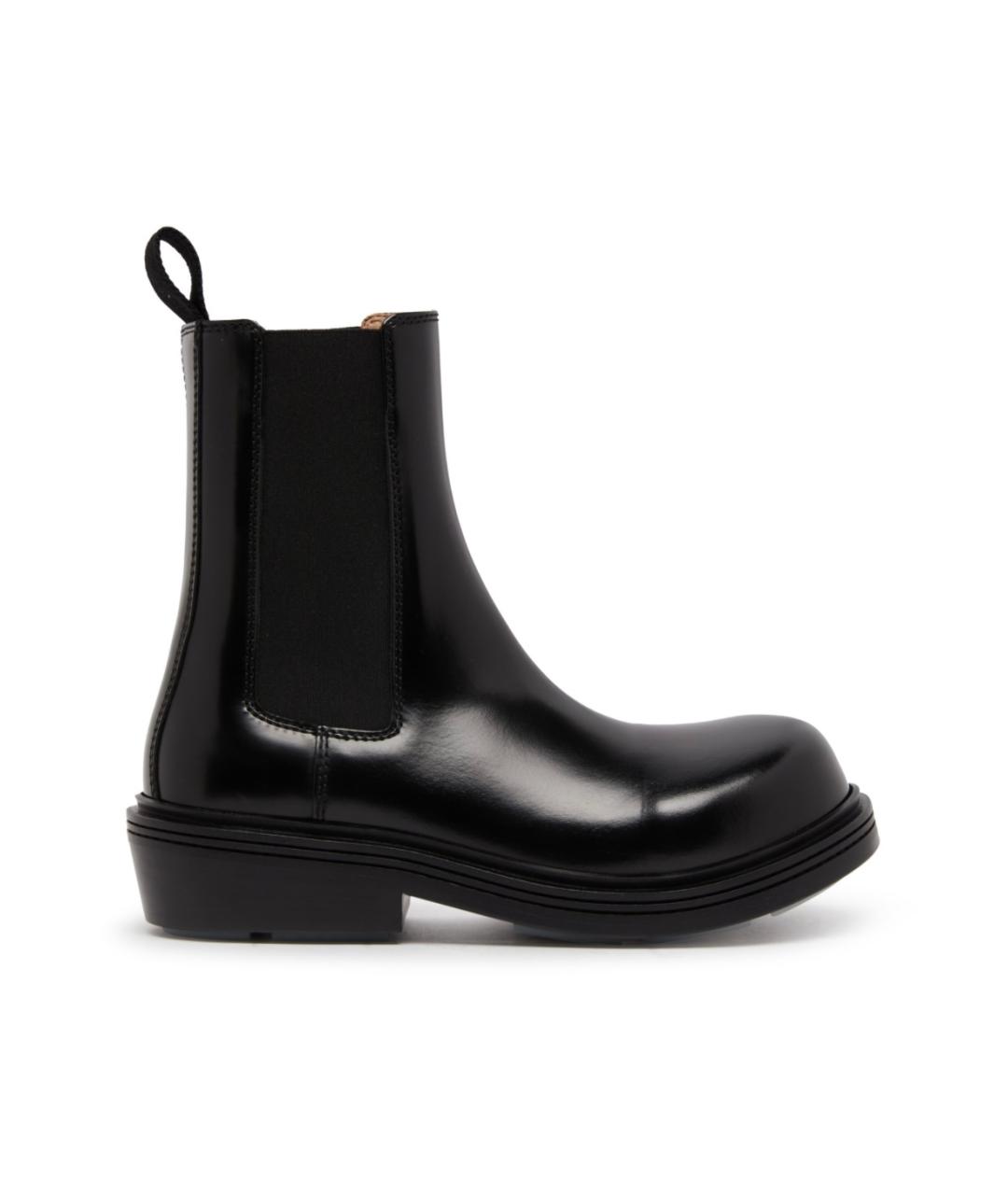 BOTTEGA VENETA Черные кожаные ботинки, фото 1