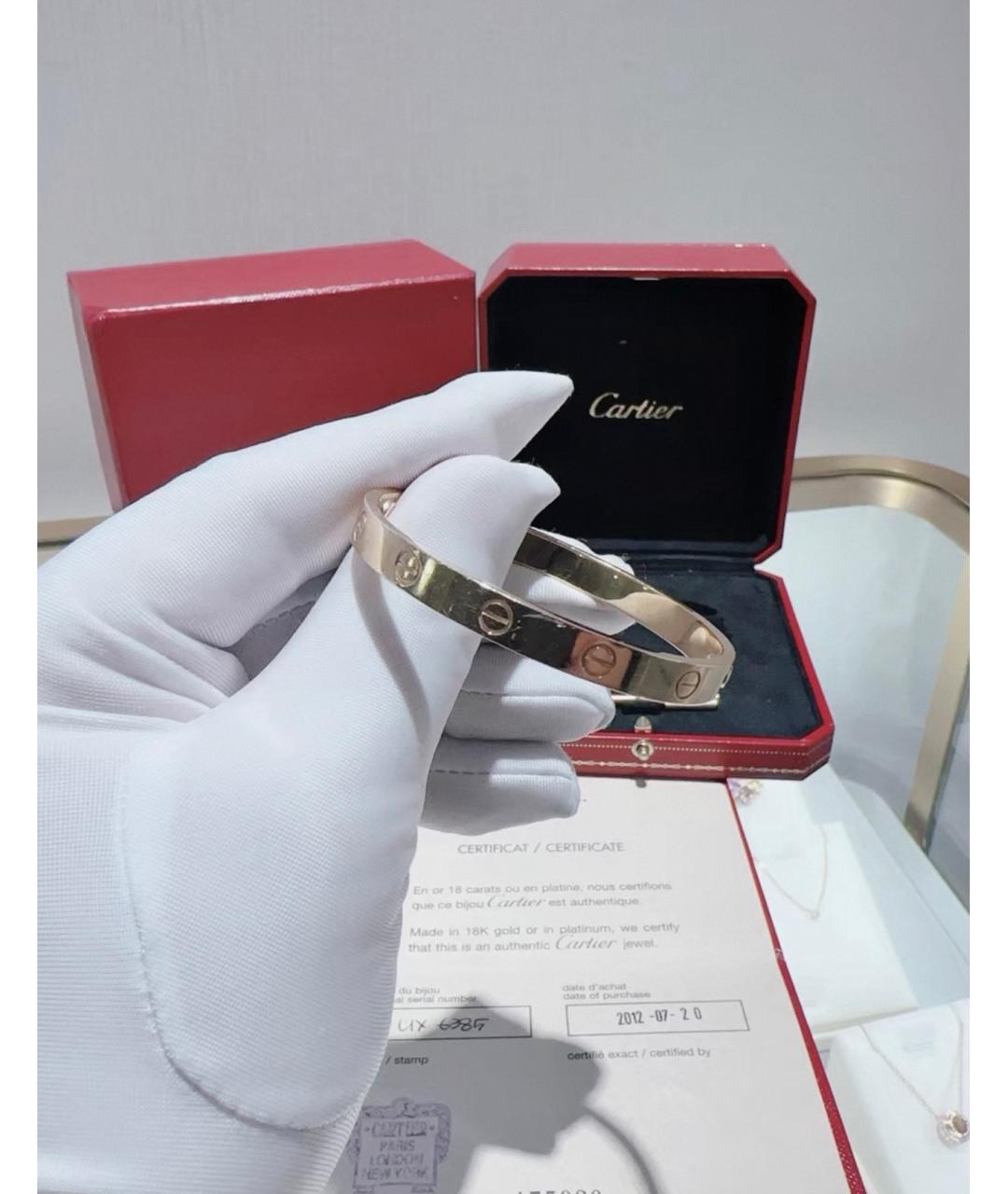 CARTIER Золотой браслет из розового золота, фото 3