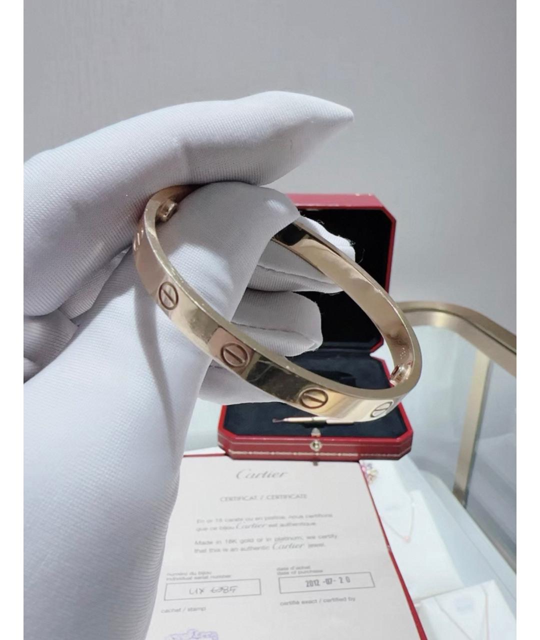 CARTIER Золотой браслет из розового золота, фото 4