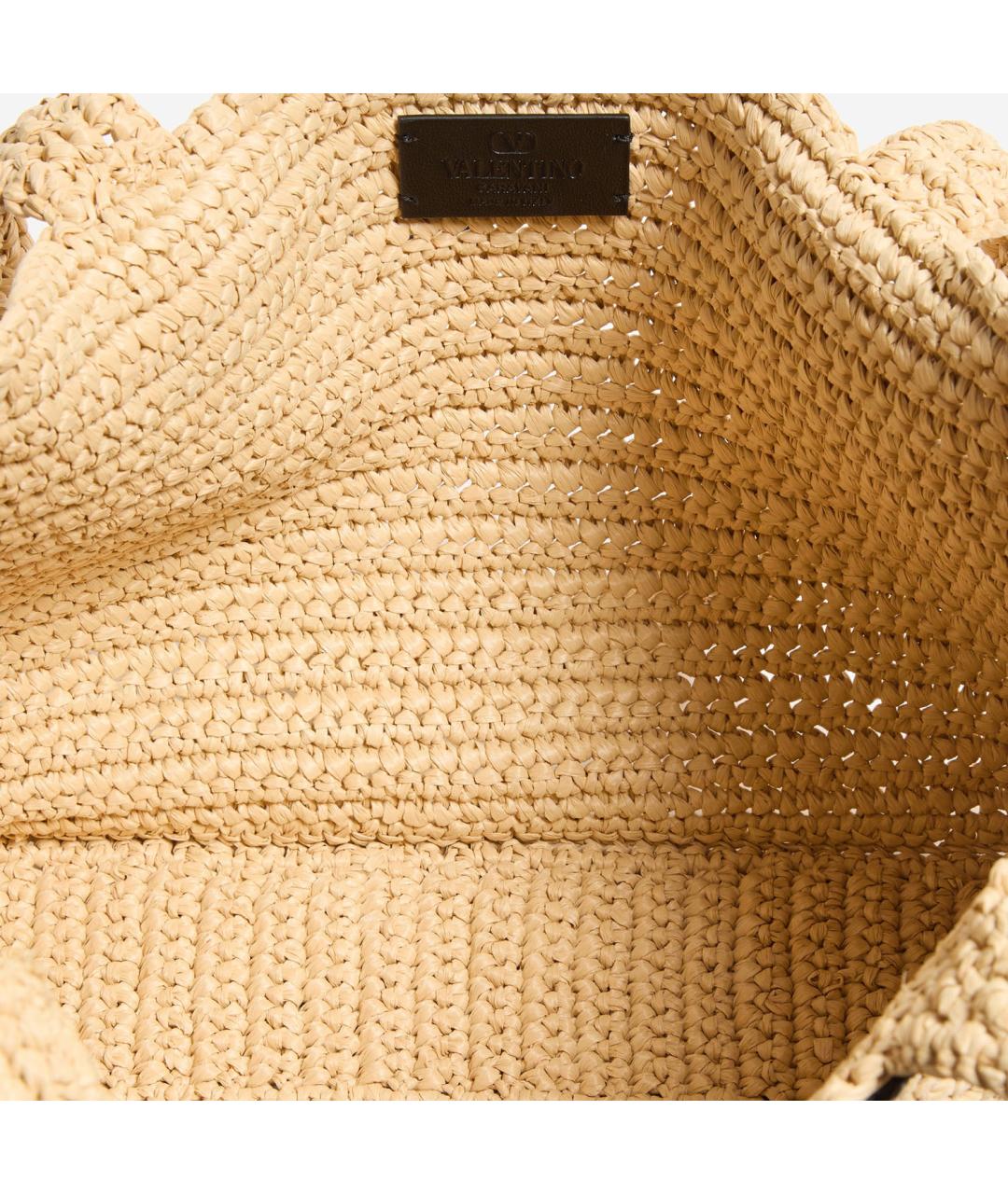 VALENTINO Бежевая сумка тоут, фото 4