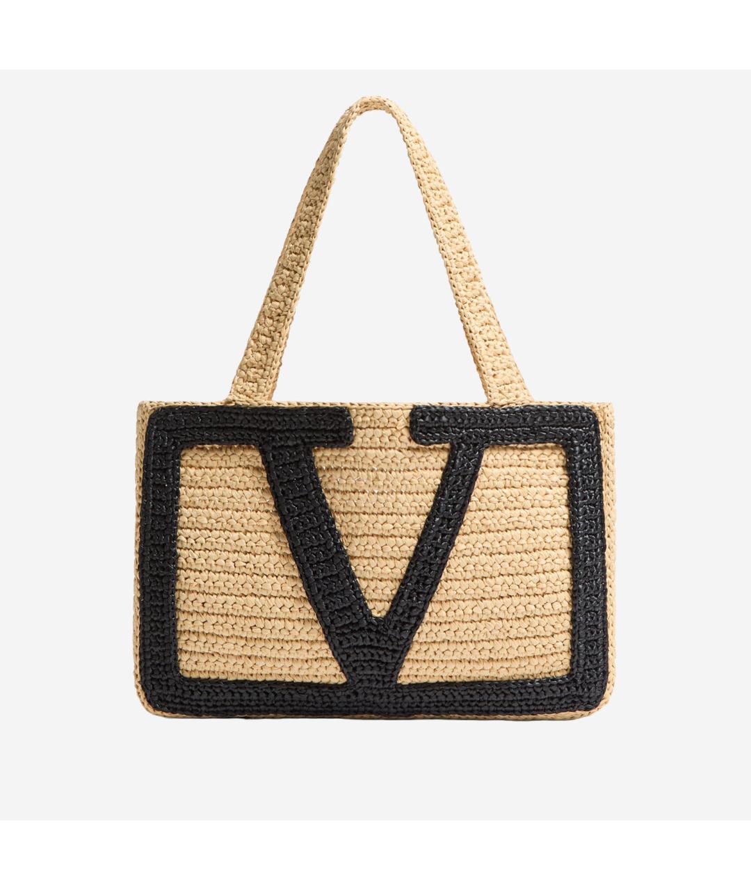 VALENTINO Бежевая сумка тоут, фото 5