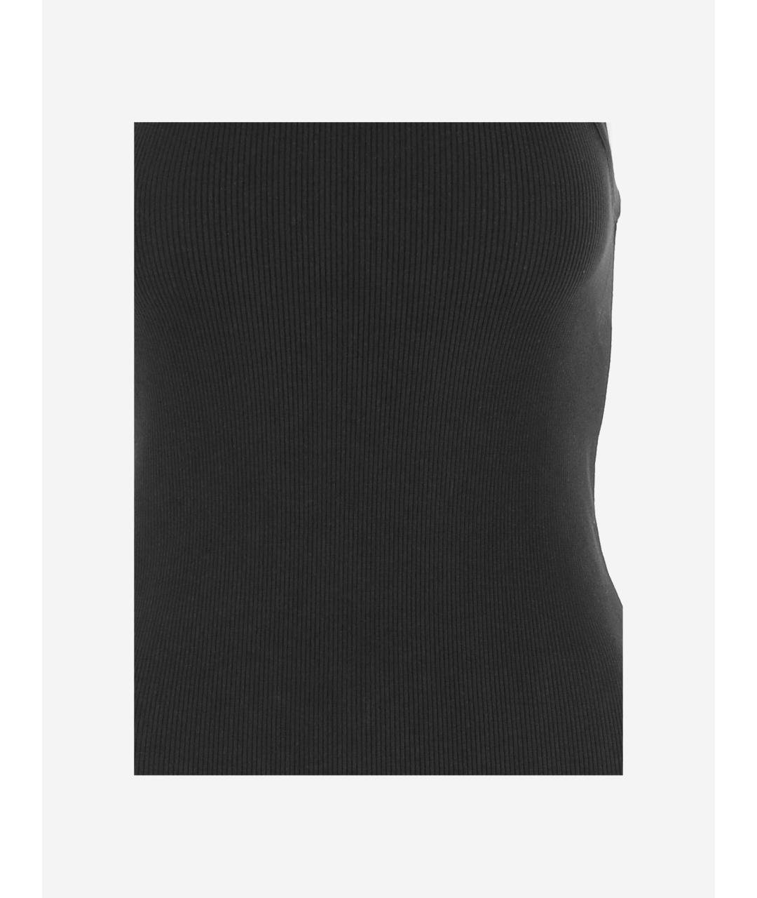 VINCE Черная хлопковая майка, фото 3