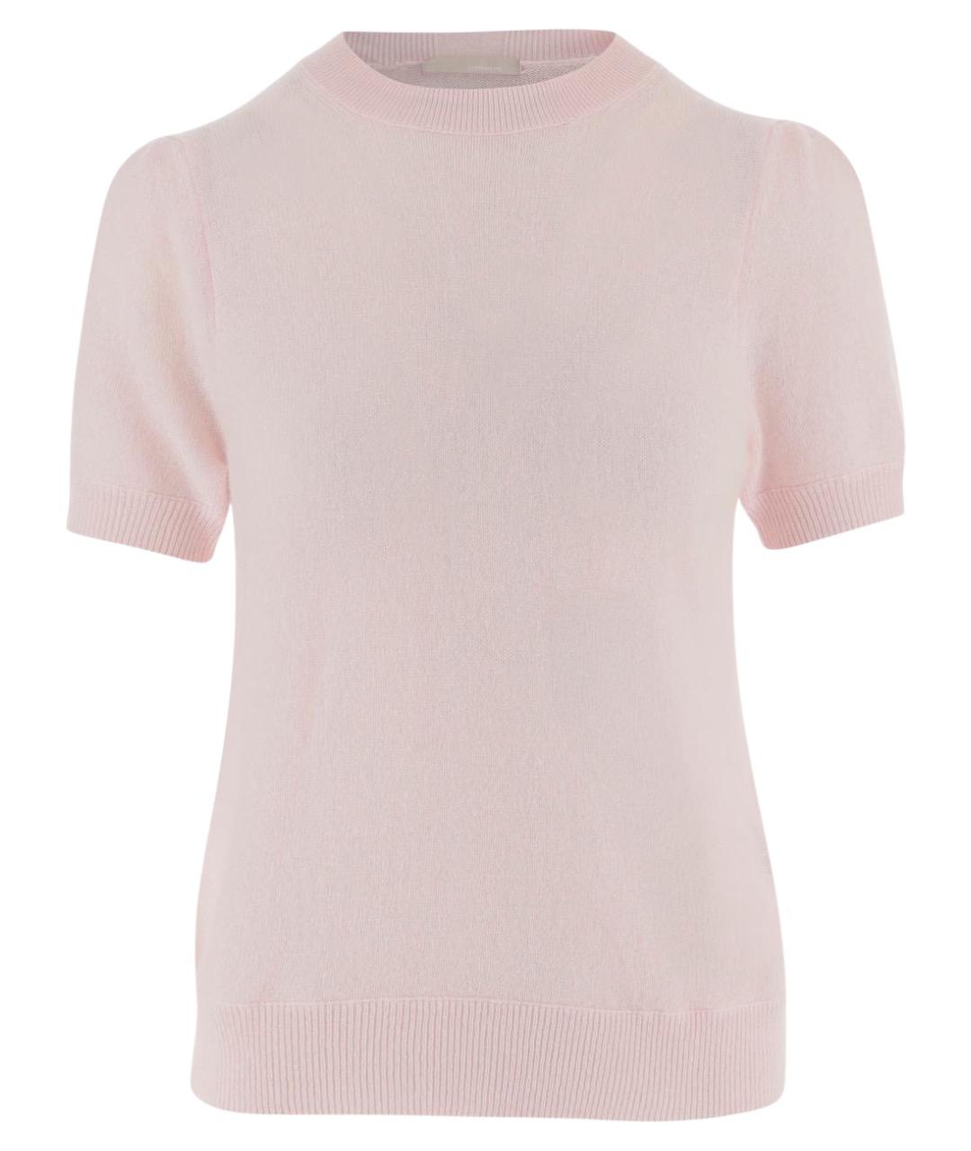 ALLUDE Розовая кашемировая футболка, фото 1