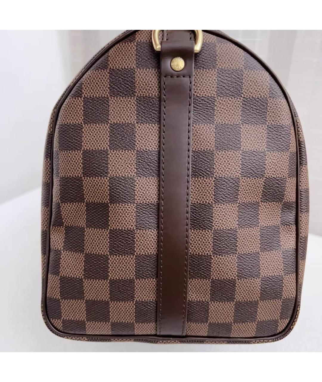 LOUIS VUITTON Коричневая кожаная сумка через плечо, фото 4