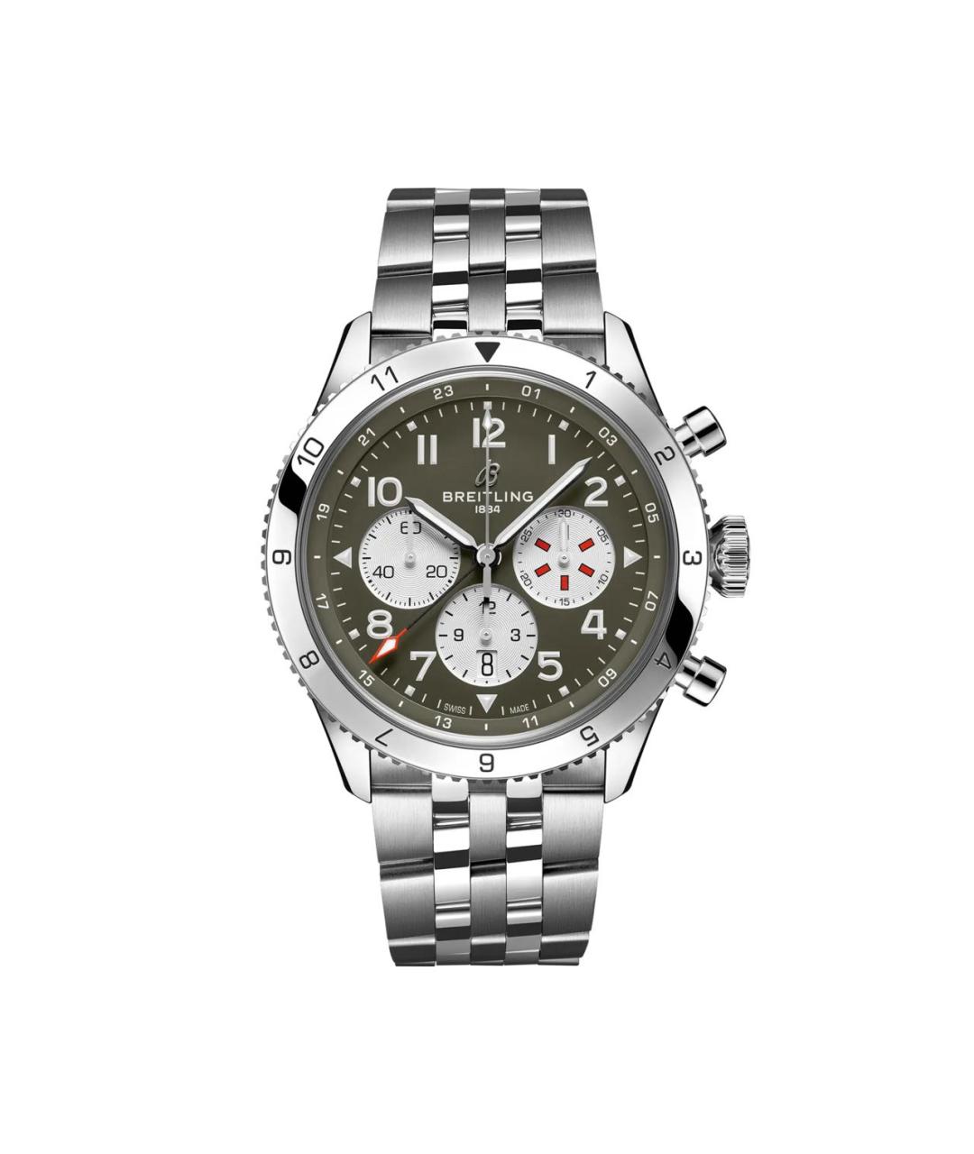 BREITLING Серебряные стальные часы, фото 1