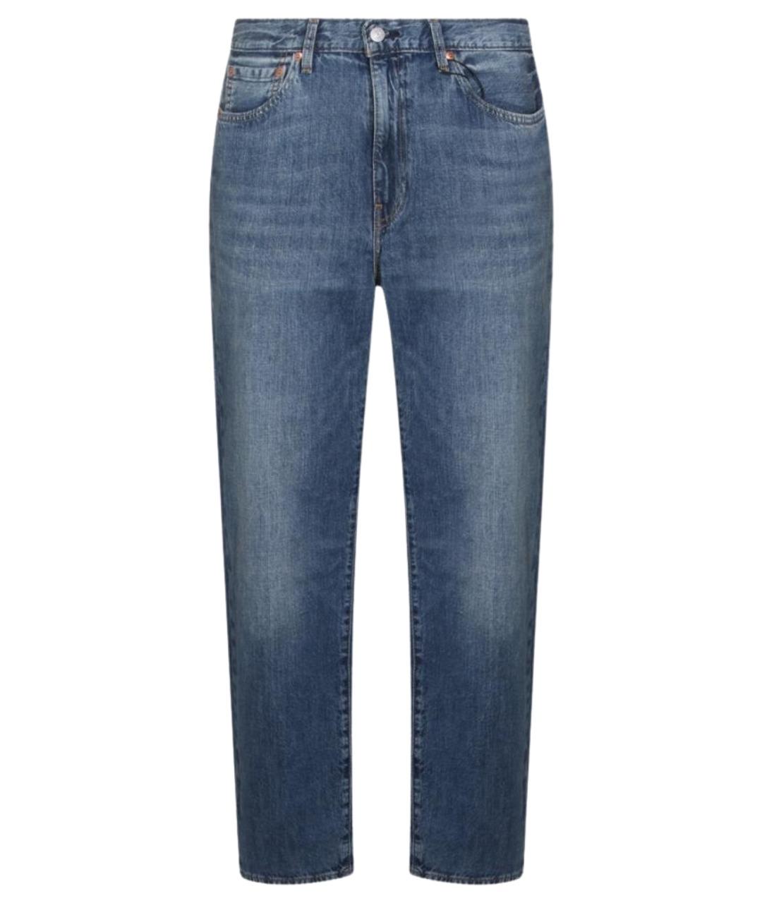 LEVI'S Синие хлопковые прямые джинсы, фото 1