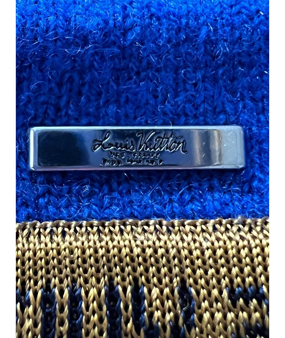 LOUIS VUITTON Синий кашемировый джемпер / свитер, фото 4
