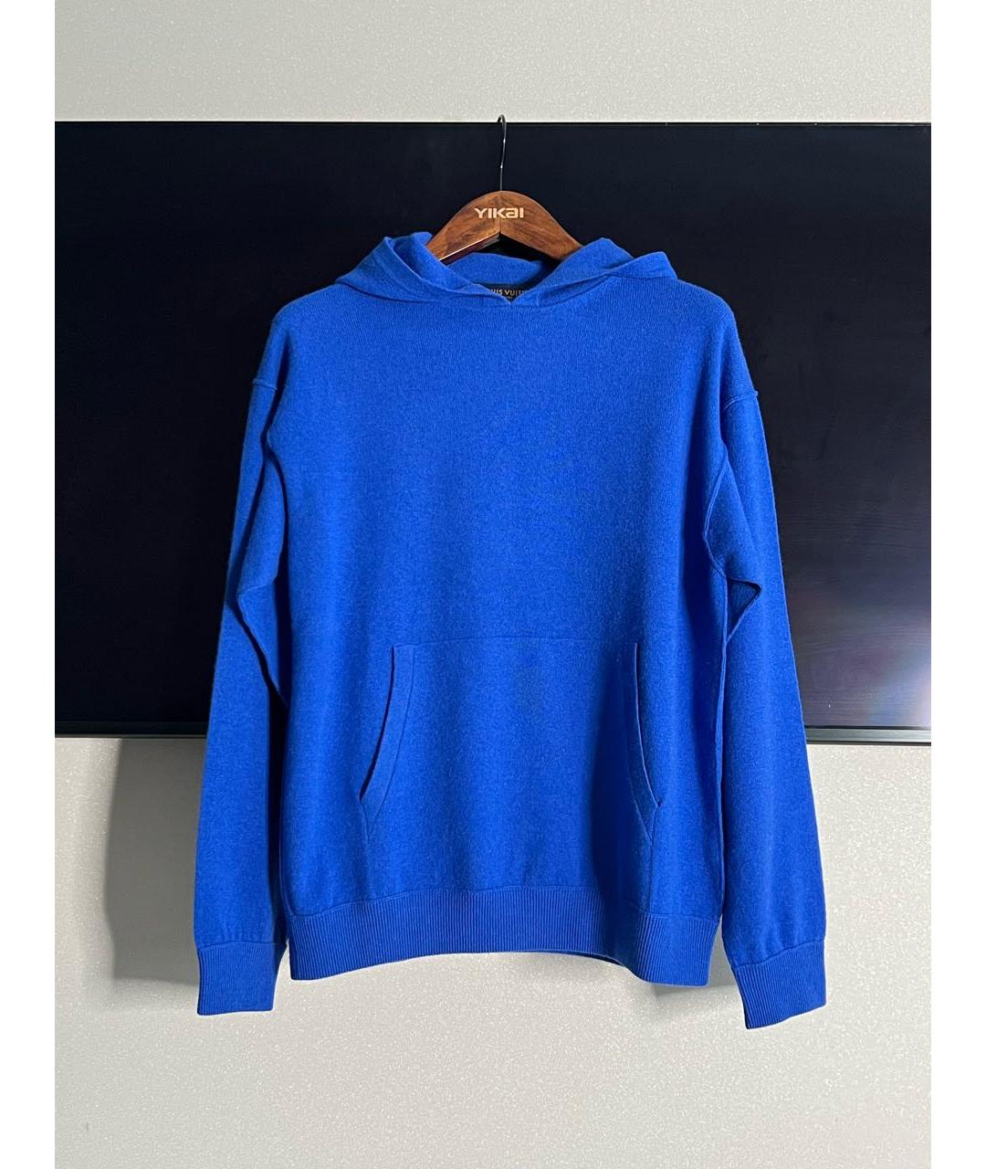 LOUIS VUITTON Синий кашемировый джемпер / свитер, фото 9