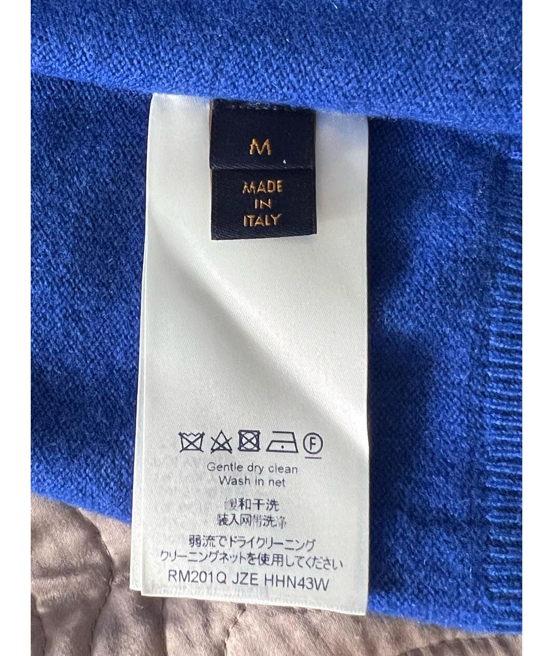 LOUIS VUITTON Синий кашемировый джемпер / свитер, фото 5
