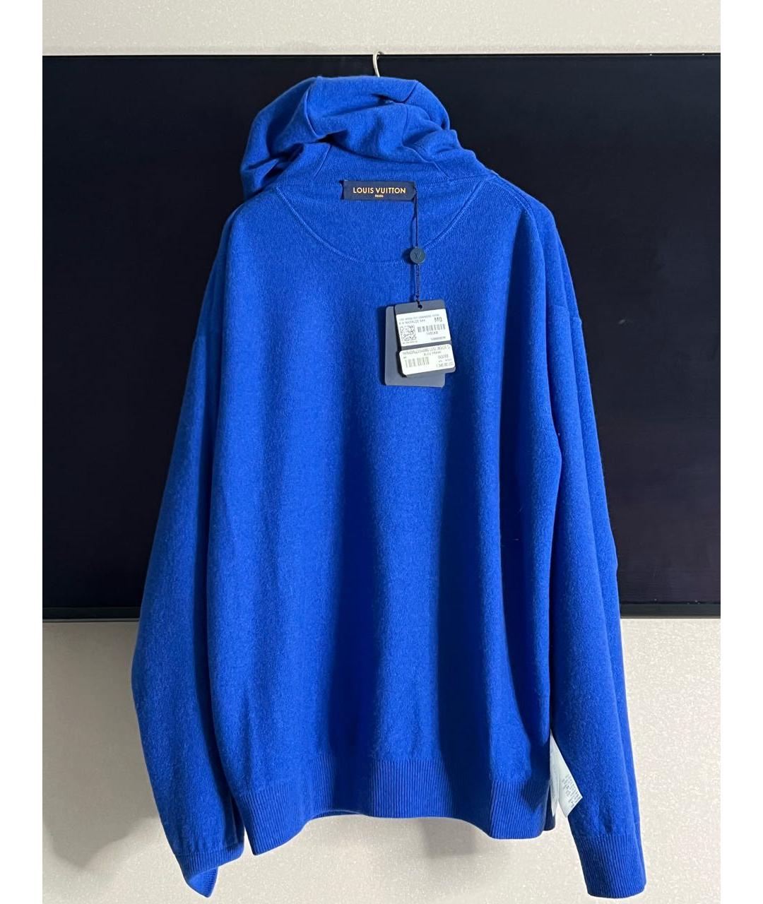 LOUIS VUITTON Синий кашемировый джемпер / свитер, фото 3