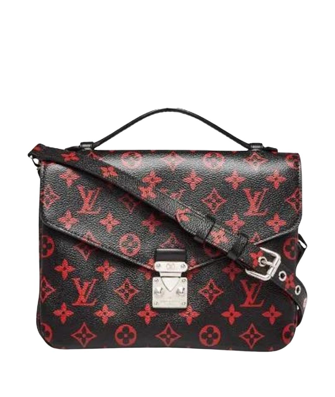 LOUIS VUITTON Черная кожаная сумка на плечо, фото 1