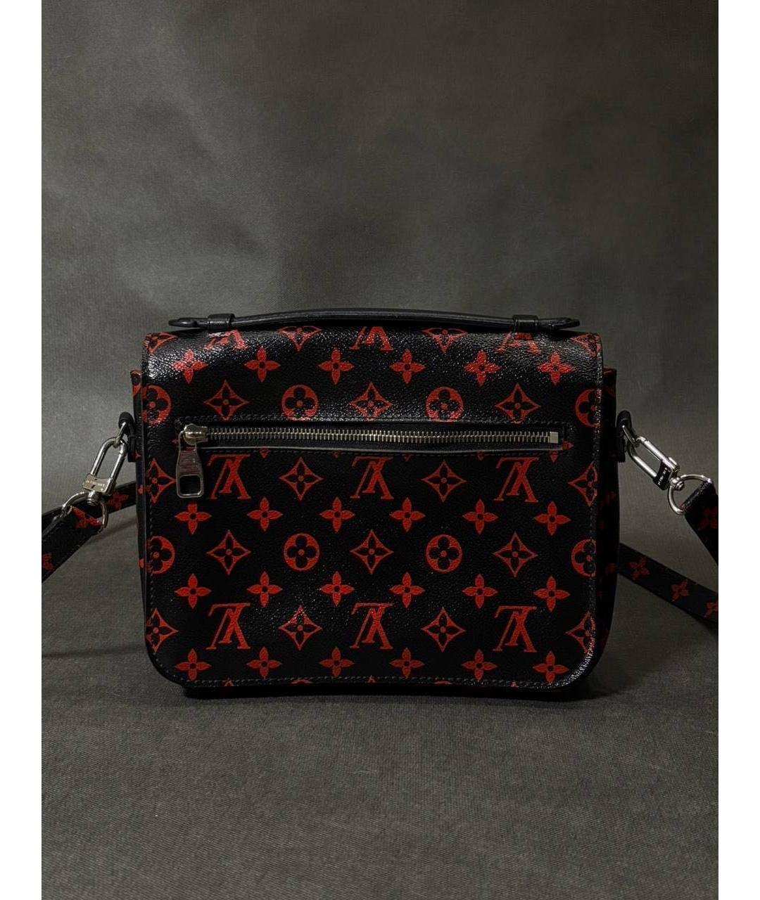 LOUIS VUITTON Черная кожаная сумка на плечо, фото 3