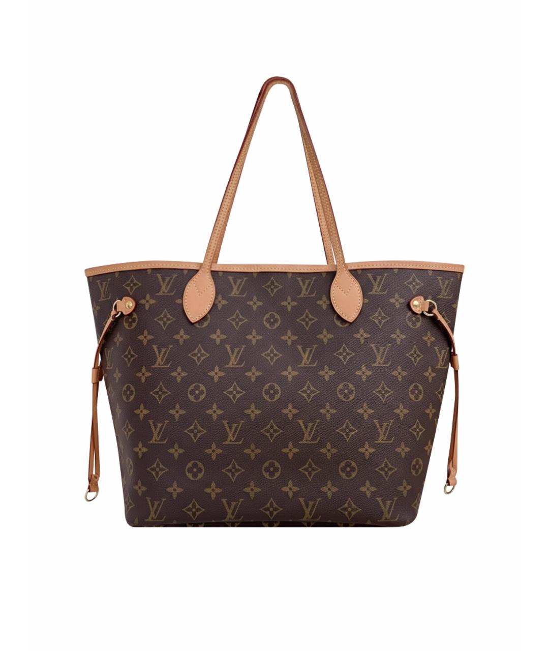 LOUIS VUITTON Коричневая кожаная сумка тоут, фото 1