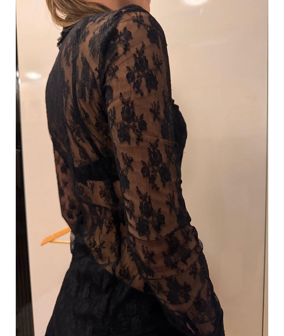 LIU JO Черная полиэстеровая блузы, фото 4