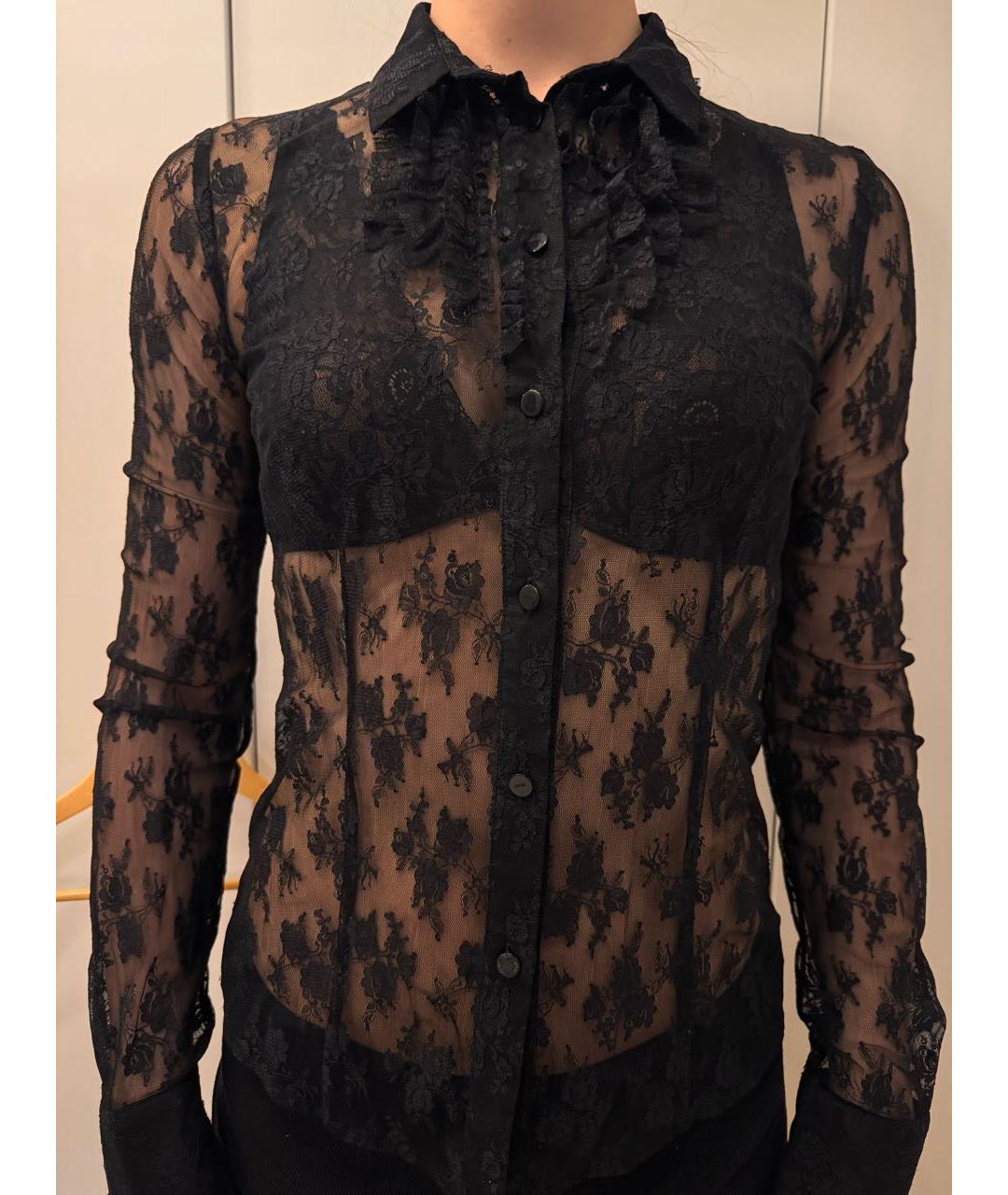 LIU JO Черная полиэстеровая блузы, фото 5