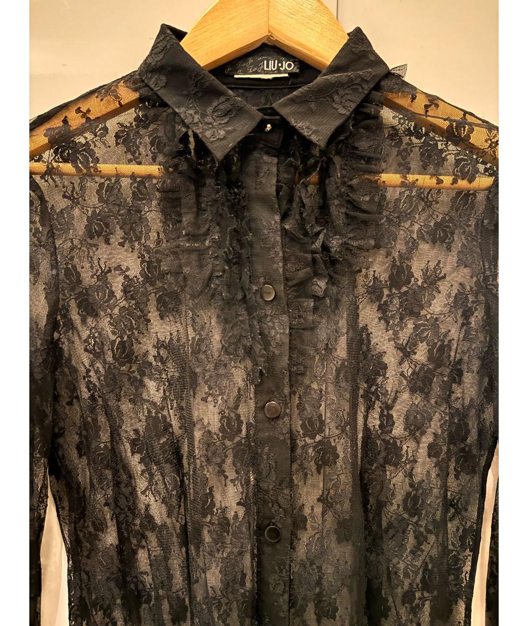 LIU JO Черная полиэстеровая блузы, фото 3