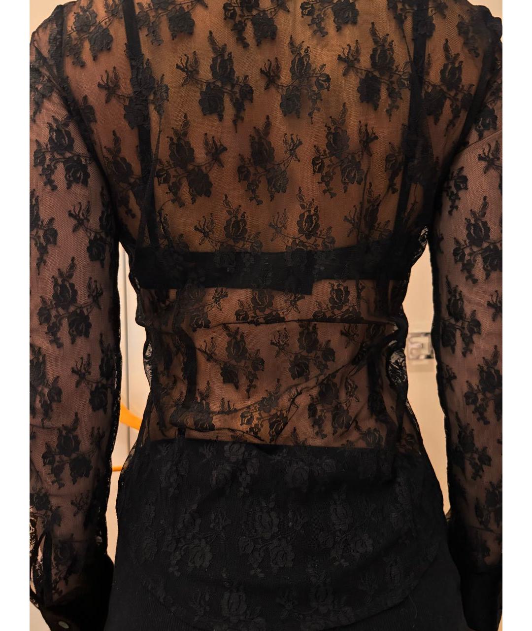 LIU JO Черная полиэстеровая блузы, фото 6