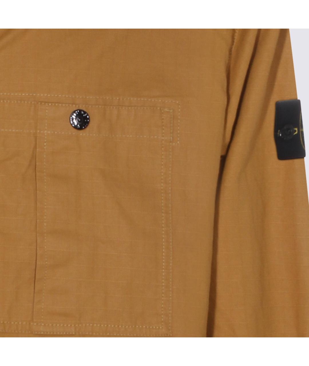 STONE ISLAND Горчичная хлопковая куртка, фото 3