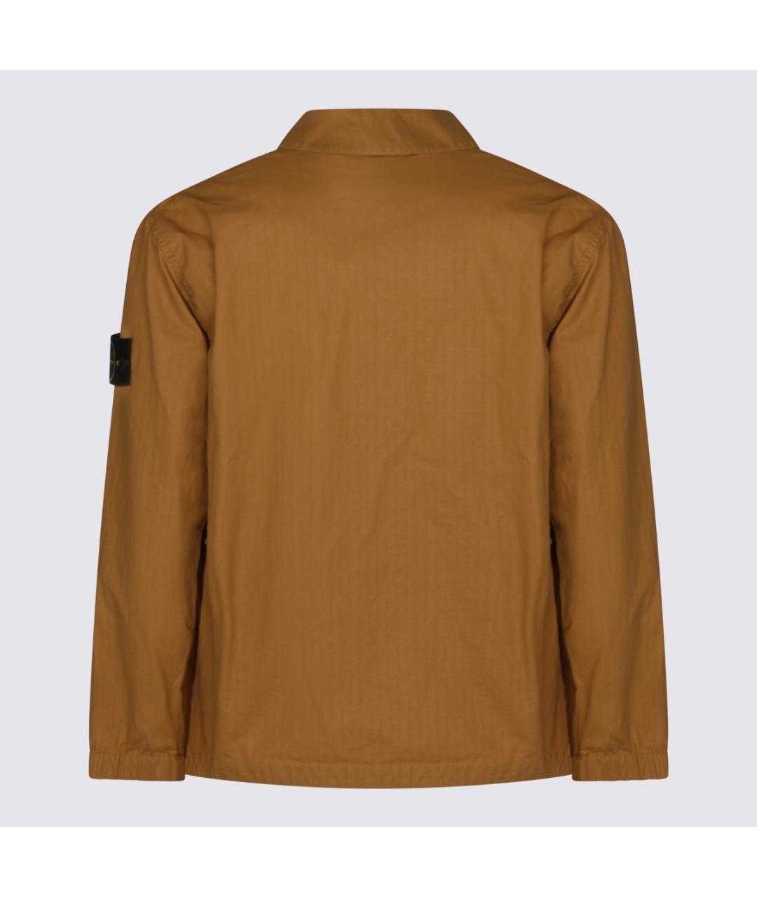 STONE ISLAND Горчичная хлопковая куртка, фото 2