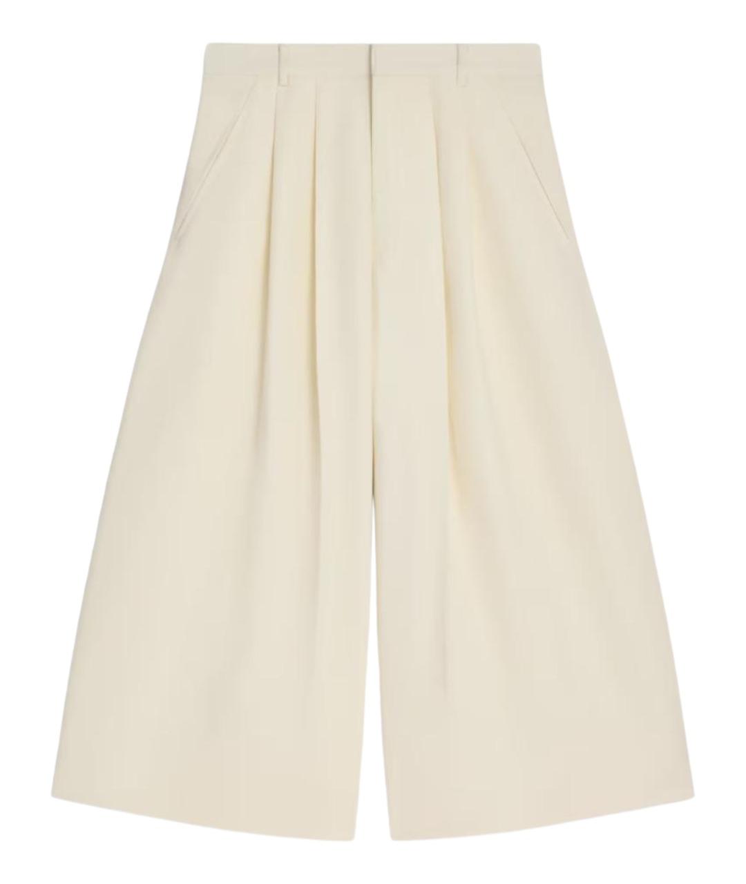 CELINE Бежевые шерстяные кюлоты, фото 1