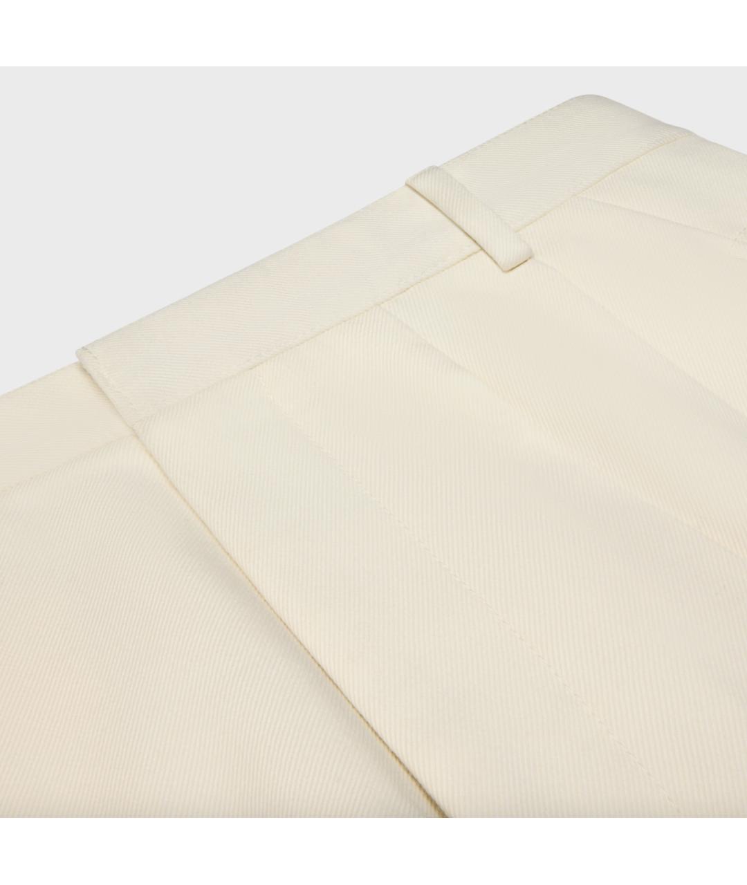 CELINE Бежевые шерстяные кюлоты, фото 5