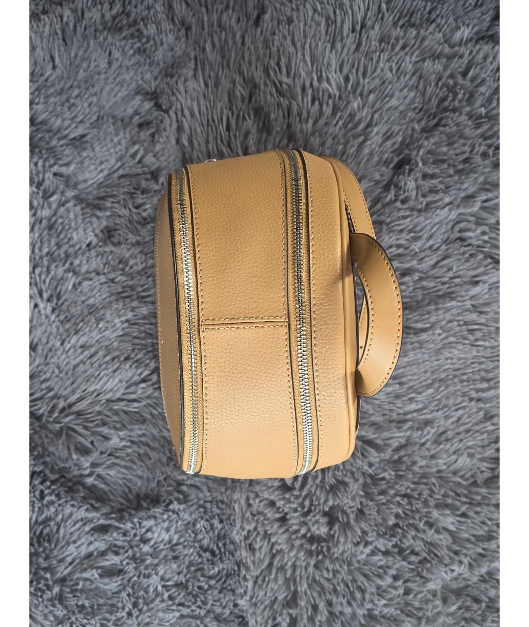 MICHAEL KORS Бежевый кожаный рюкзак, фото 7