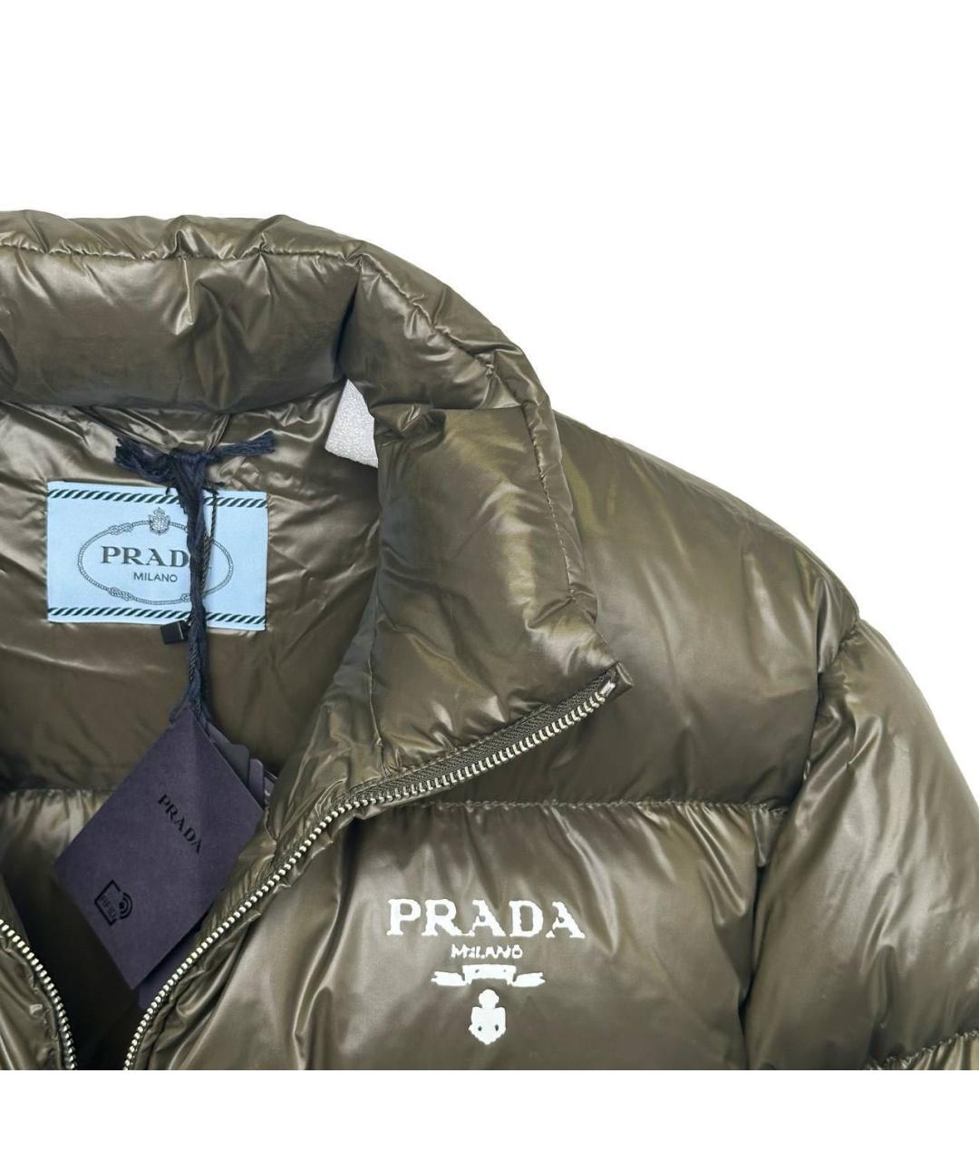PRADA Хаки пуховик, фото 2